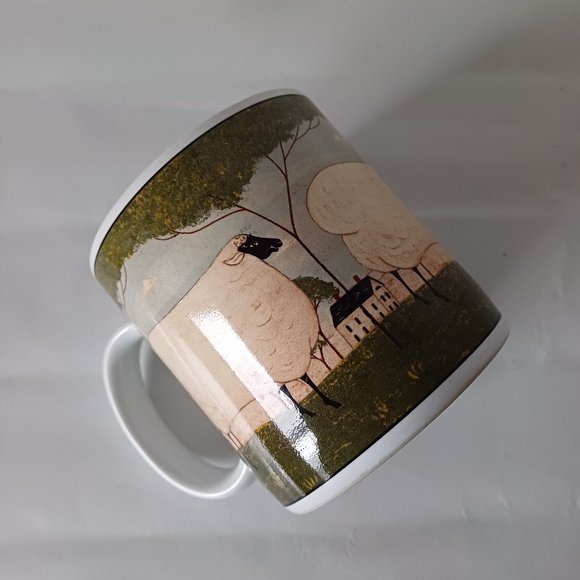 Vintage 2000 Warren Kimble Fine Porcelain Animal Collection Sheep Mug - Picture 1 of 8